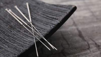 a number of acupuncture needles